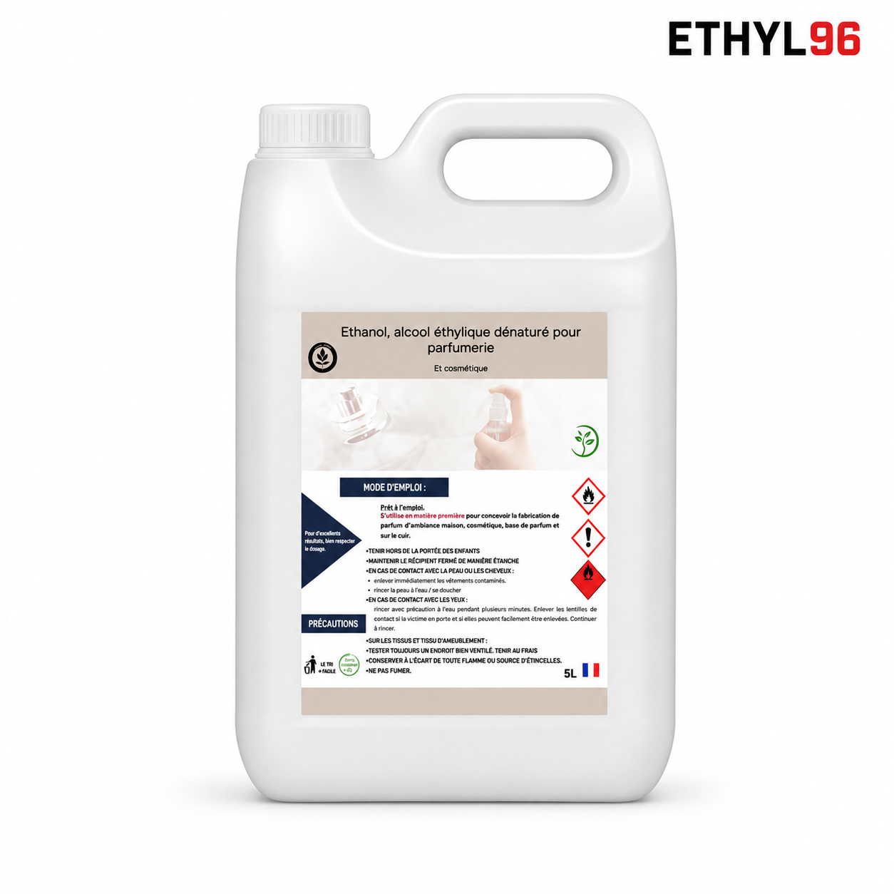 Alcool 96° Cosménol — format 5L
